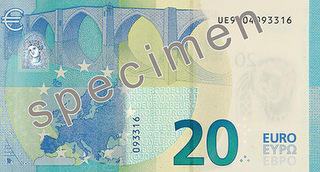 new 20 euro back
