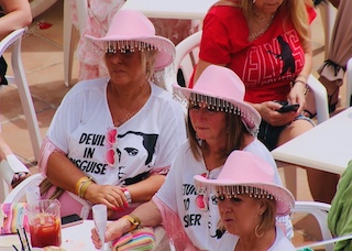Girls pink hats