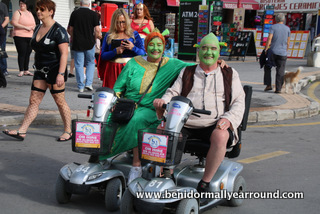 Shreks on Mob scooters