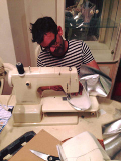 Wayne sewing