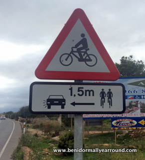 bike road sign