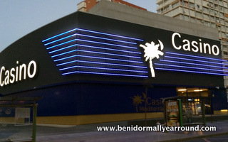 blue lit casino