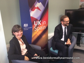 British Consul Sarah-Jane Morris and Vice Consul Lloyd Milen