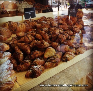 Croissants in Denia bakery