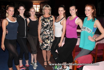 Me with the Britsh dancers during rehearsals