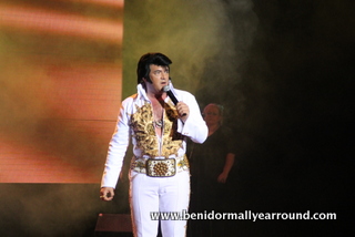 white catsuited elvis