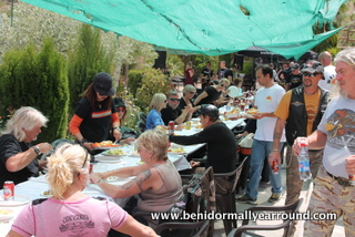enjoying lunch