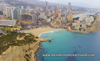 view of La cala from air
