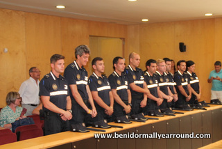 New Beach police for Benidorm being sworn in