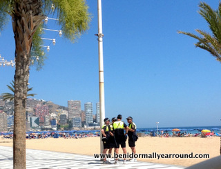 benidorm beach police
