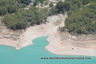 very low guadalest reservoir
