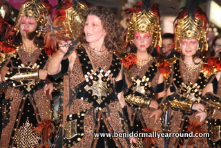 Benidorm Moors parade