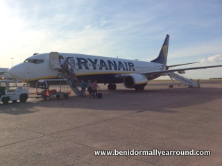 Ryanair flight bound for Alicante