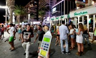 Police hand held noise monitor