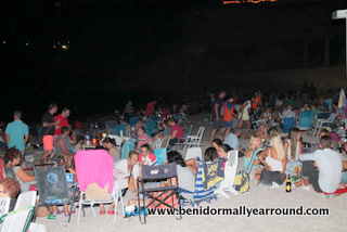 crowds on beach