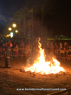 fire in full swing