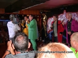 Steve Hargrave from ITV Daybreak on stage with Shoe Waddy Waddy