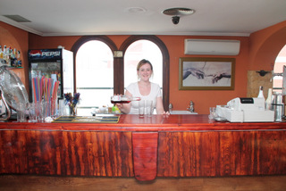 abby in the top deck at showboat