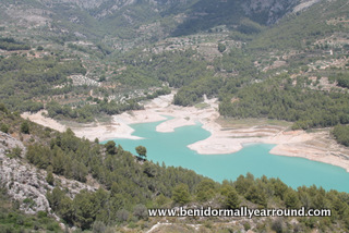 ariel view of guadalest