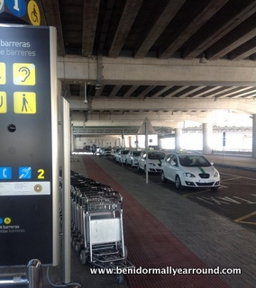 Taxi rank at Alicante airport