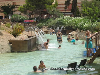 Water jet area at Terra Mitica
