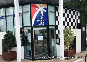 tourist information kiosk in benidorm