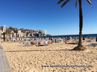 Levante beach in November